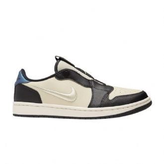 Air Jordan 1 Low Slip Khaki Sort Blå Sko Dame