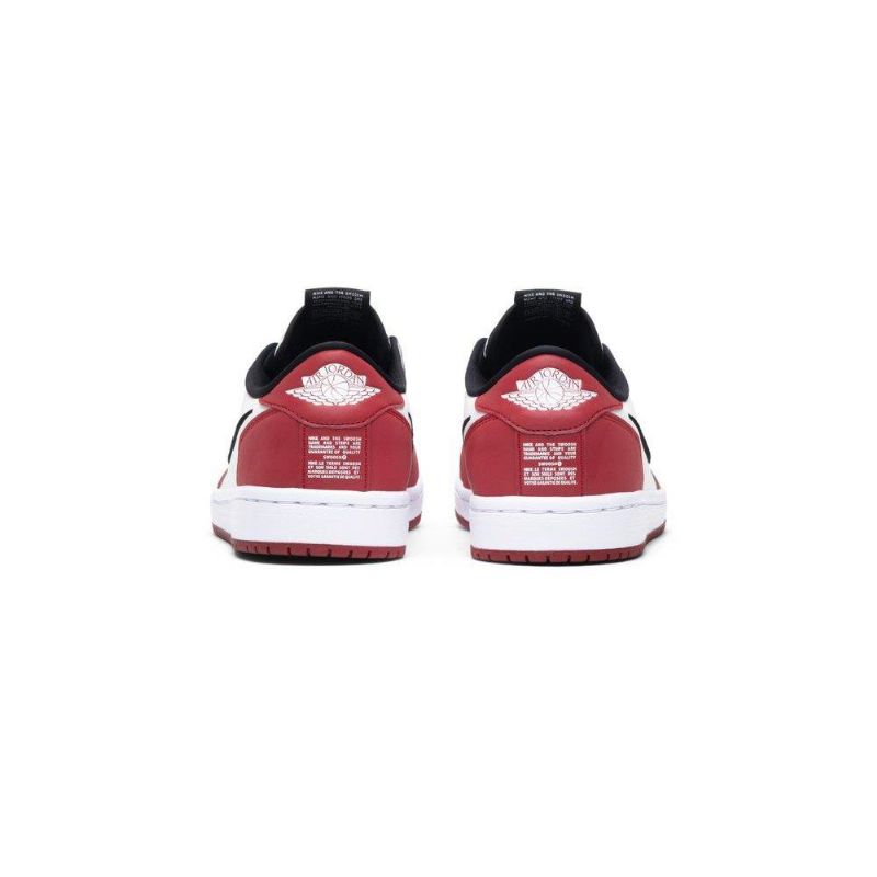 Air Jordan 1 Low Slip Rød Hvid Sort Sko Dame