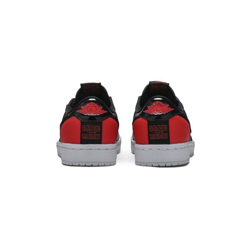 Air Jordan 1 Low Slip Rød Sort Sko Dame