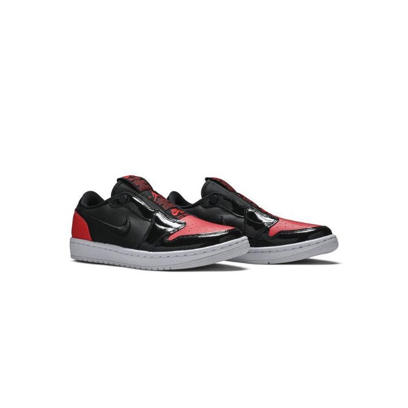 Air Jordan 1 Low Slip Rød Sort Sko Dame