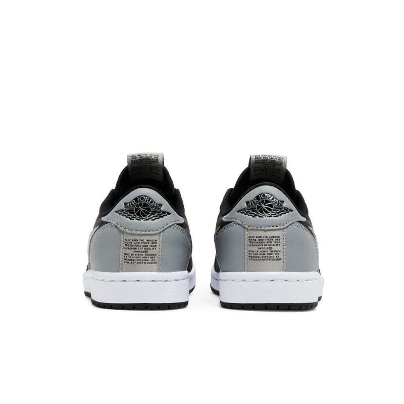 Air Jordan 1 Low Slip Sort Grå Hvid Sko Dame