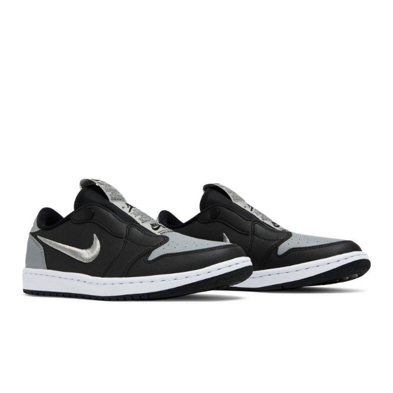 Air Jordan 1 Low Slip Sort Grå Hvid Sko Dame