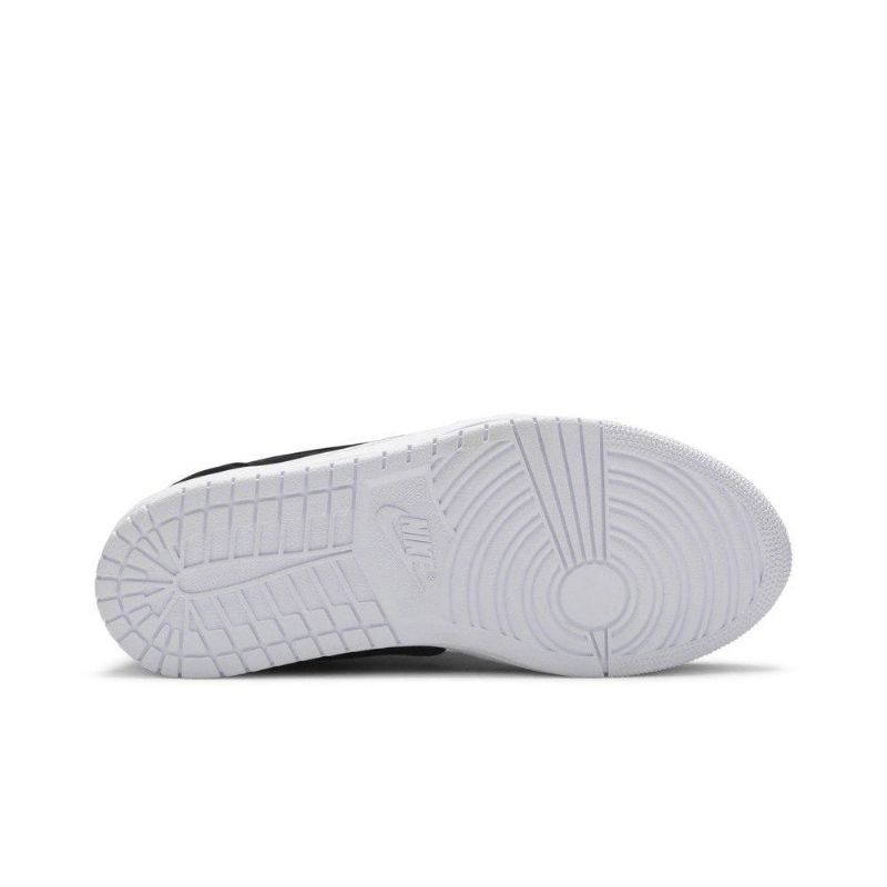 Air Jordan 1 Low Slip Sort Hvid Sko Dame
