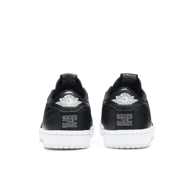Air Jordan 1 Low Slip Sort Hvid Sko Dame