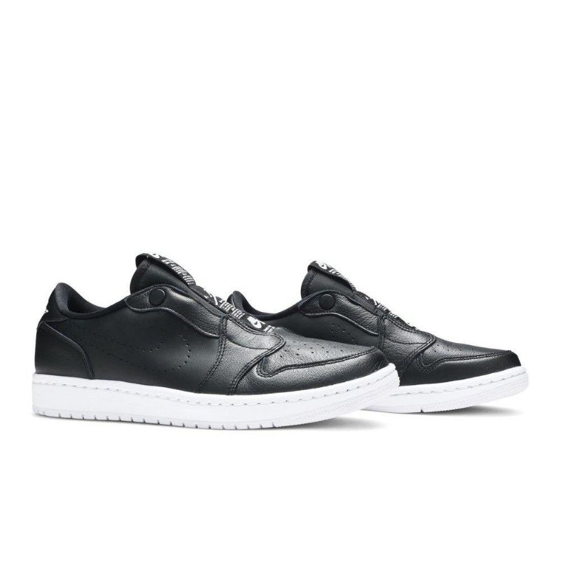 Air Jordan 1 Low Slip Sort Hvid Sko Dame