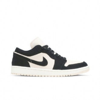 Air Jordan 1 Low Sort Beige Sko Dame