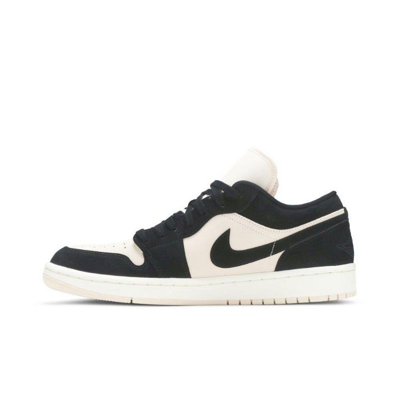 Air Jordan 1 Low Sort Beige Sko Dame