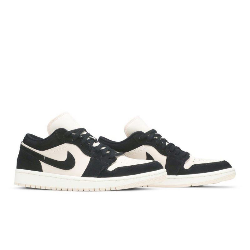 Air Jordan 1 Low Sort Beige Sko Dame