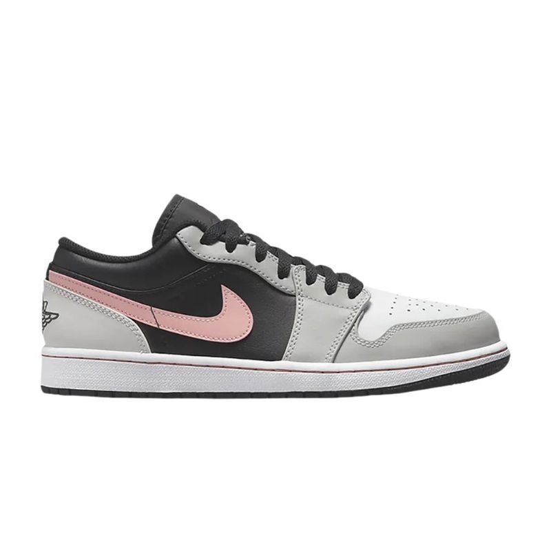 Air Jordan 1 Low Sort Grå Hvid Lyserød Sko Herre