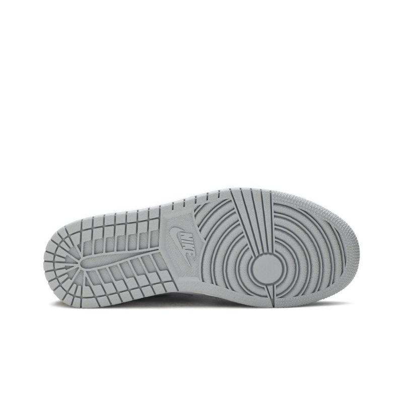 Air Jordan 1 Low Sort Grå Hvid Sko Herre