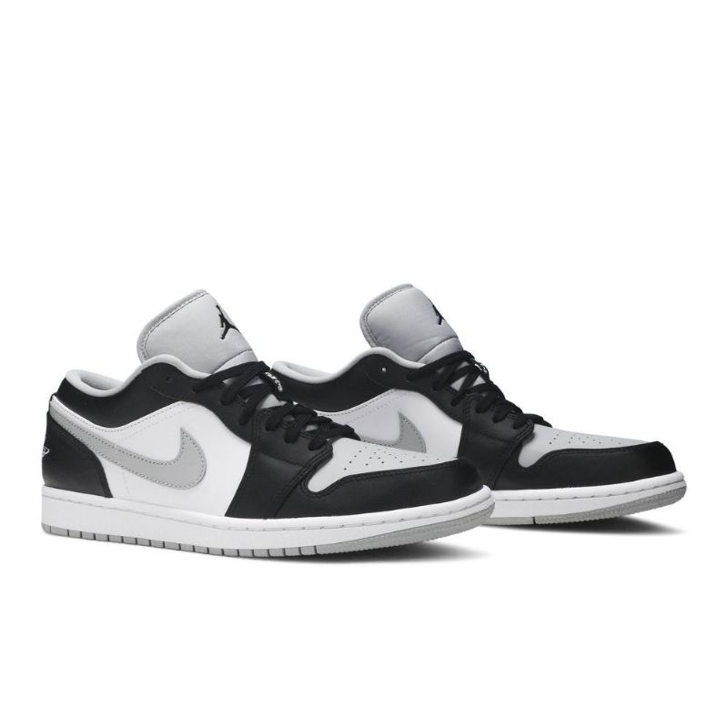 Air Jordan 1 Low Sort Grå Hvid Sko Herre