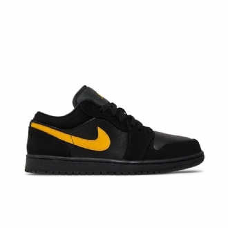 Air Jordan 1 Low Sort Guld Sko Herre
