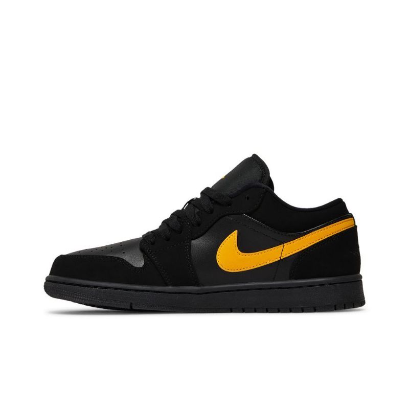 Air Jordan 1 Low Sort Guld Sko Herre