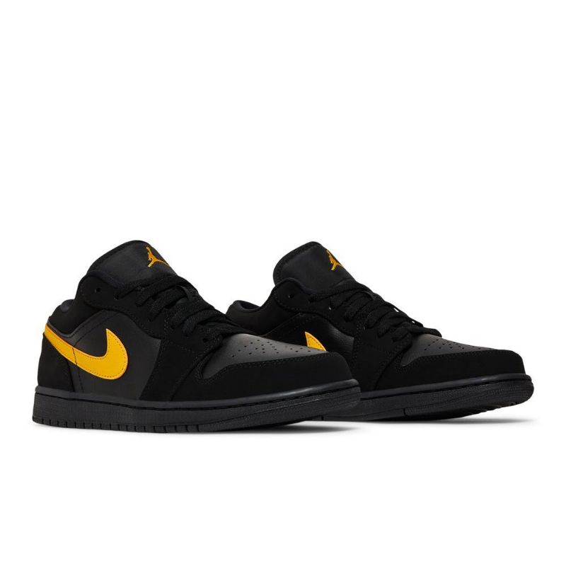 Air Jordan 1 Low Sort Guld Sko Herre