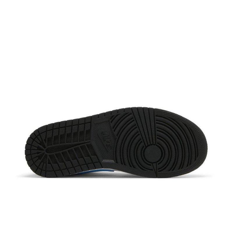 Air Jordan 1 Low Sort Hvid Blå Sko Dame