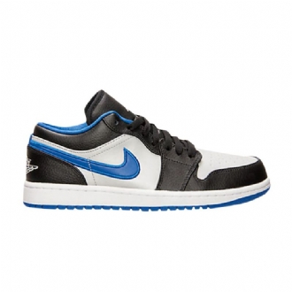 Air Jordan 1 Low Sort Hvid Blå Sko Herre