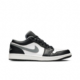 Air Jordan 1 Low Sort Hvid Grå Sko Herre