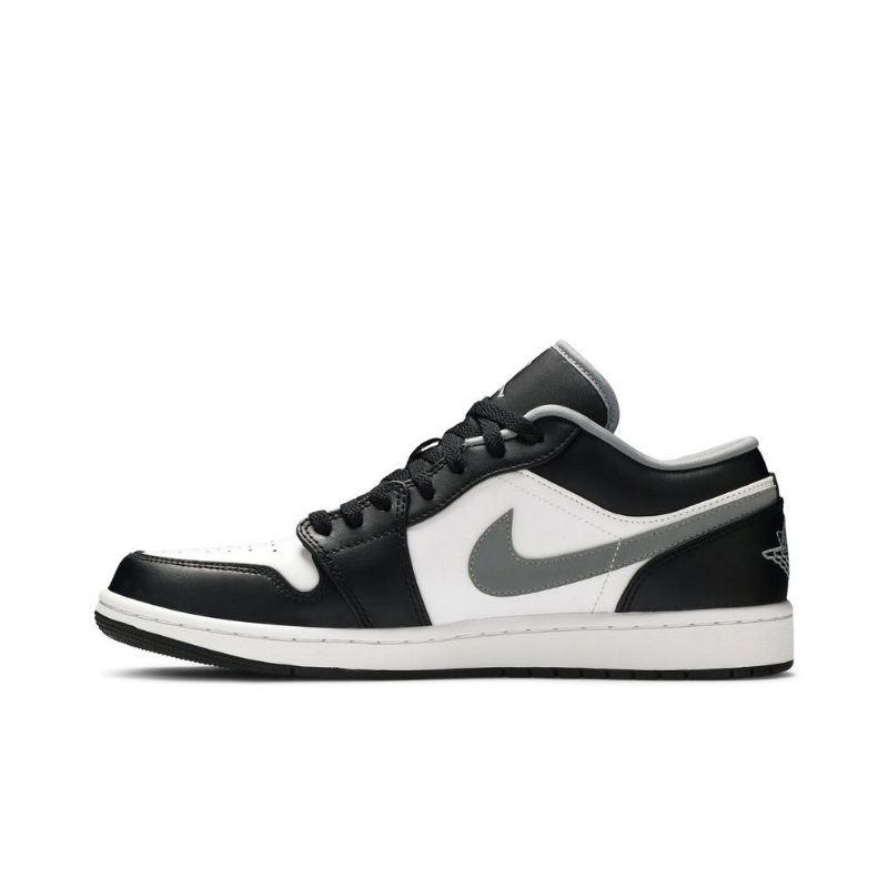 Air Jordan 1 Low Sort Hvid Grå Sko Herre