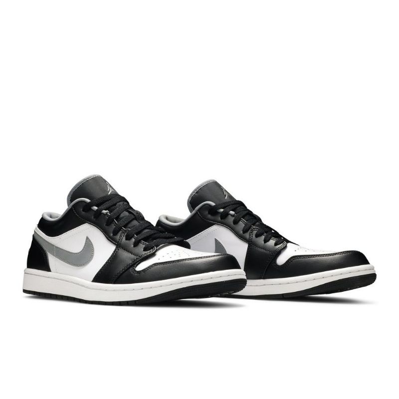 Air Jordan 1 Low Sort Hvid Grå Sko Herre