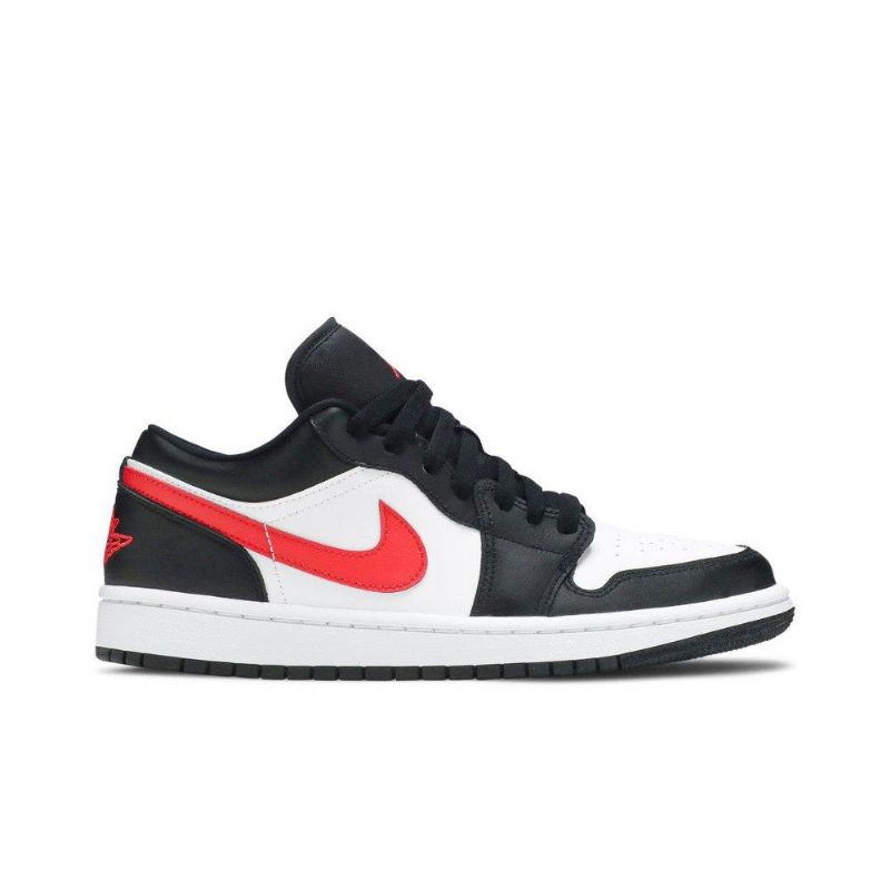 Air Jordan 1 Low Sort Hvid Rød Sko Dame