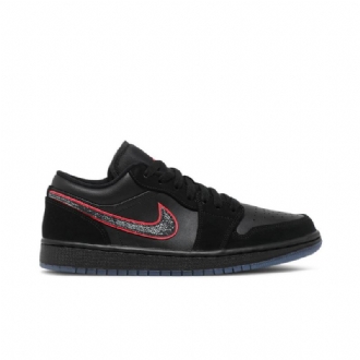 Air Jordan 1 Low Sort Rød Sko Herre
