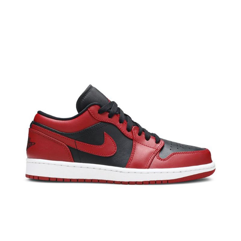 Air Jordan 1 Low Sort Rød Sko Herre