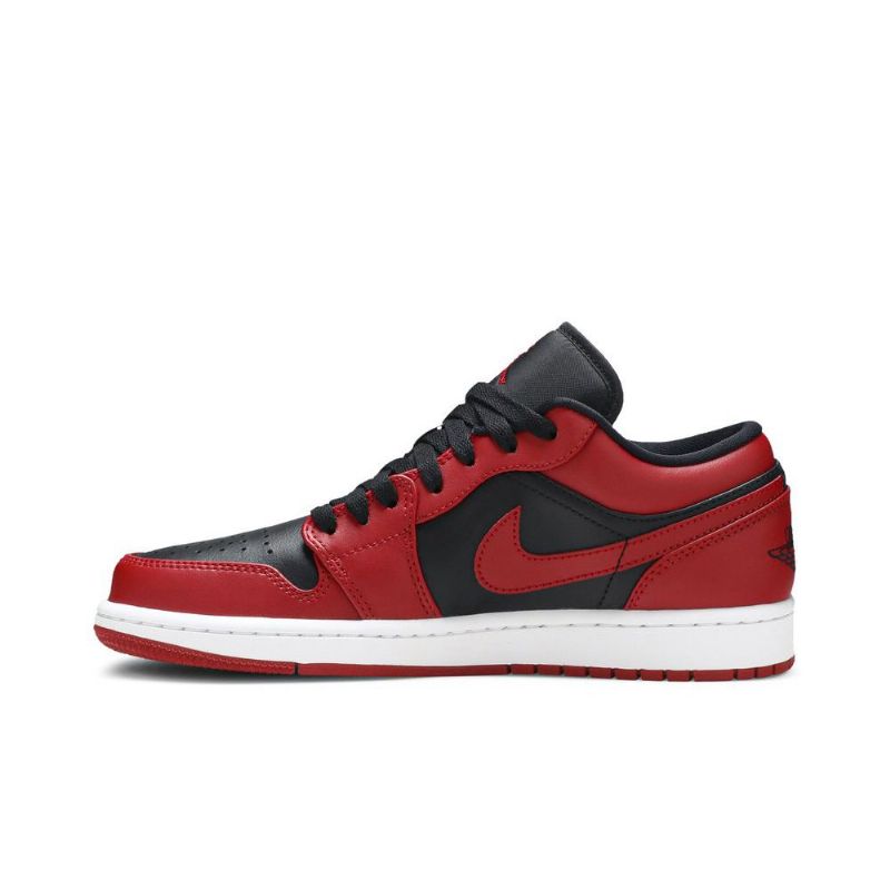 Air Jordan 1 Low Sort Rød Sko Herre