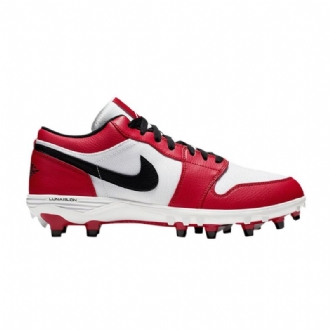 Air Jordan 1 Low Td Cleat Hvid Rød Sort Sko Herre