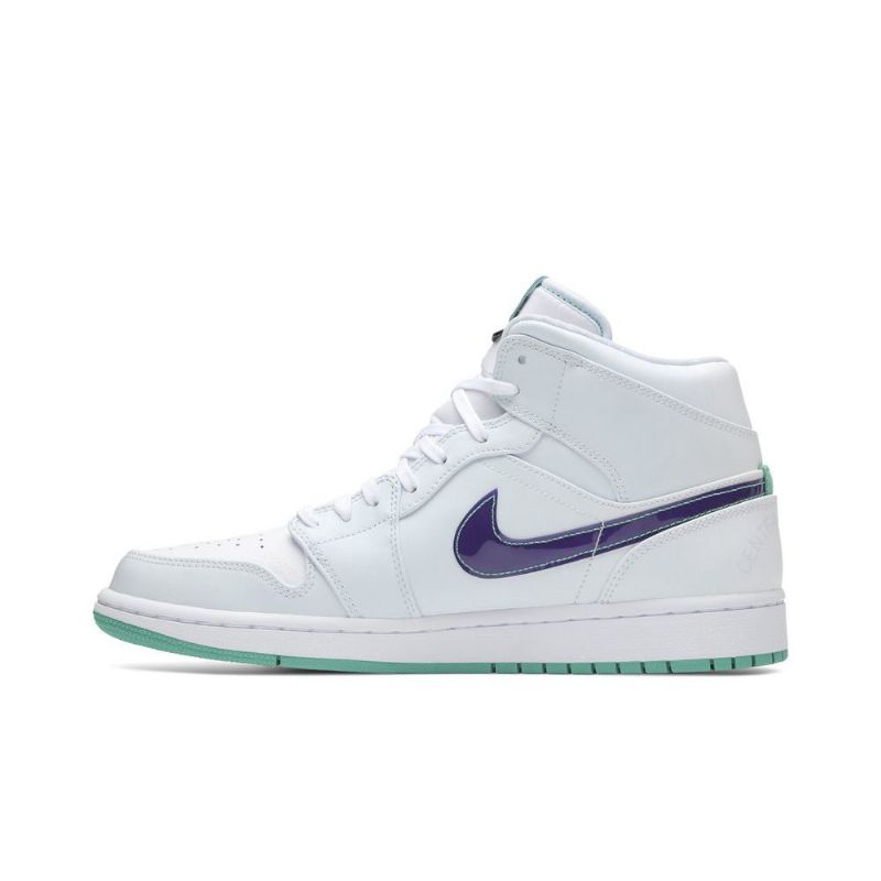 Air Jordan 1 Luka Doncic Mid Se Hvid Blå Grøn Sko Herre