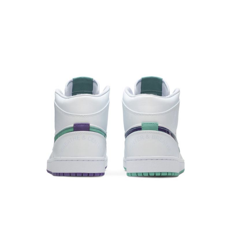 Air Jordan 1 Luka Doncic Mid Se Hvid Blå Grøn Sko Herre