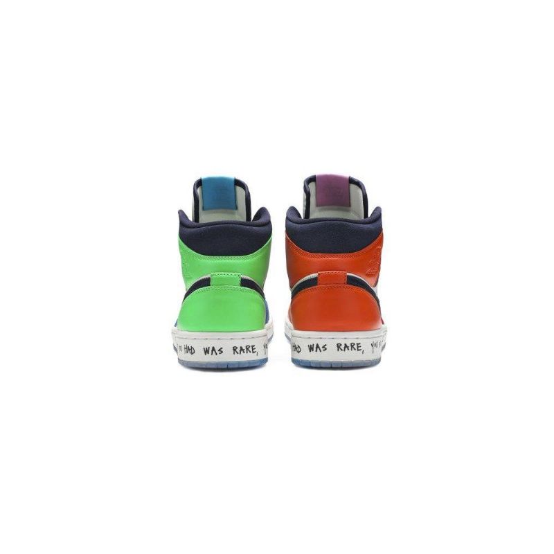 Air Jordan 1 Melody Ehsani Mid Hvid Flerfarvede Sko Dame