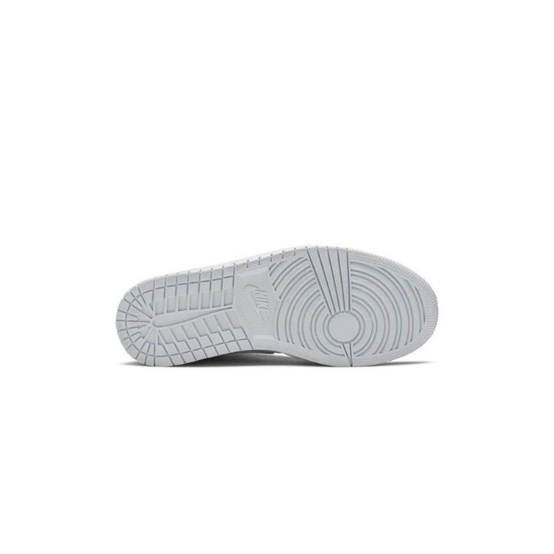 Air Jordan 1 Mid Grå Grøn Sko Dame