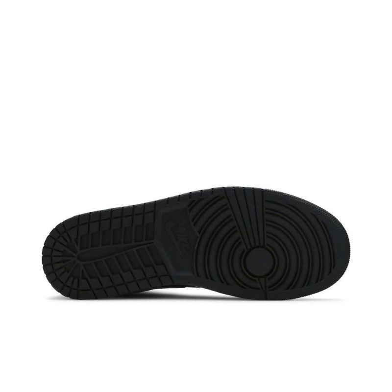 Air Jordan 1 Mid Grå Sort Hvid Sko Herre