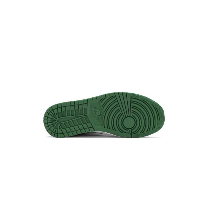 Air Jordan 1 Mid Grøn Hvid Sort Rød Sko Herre