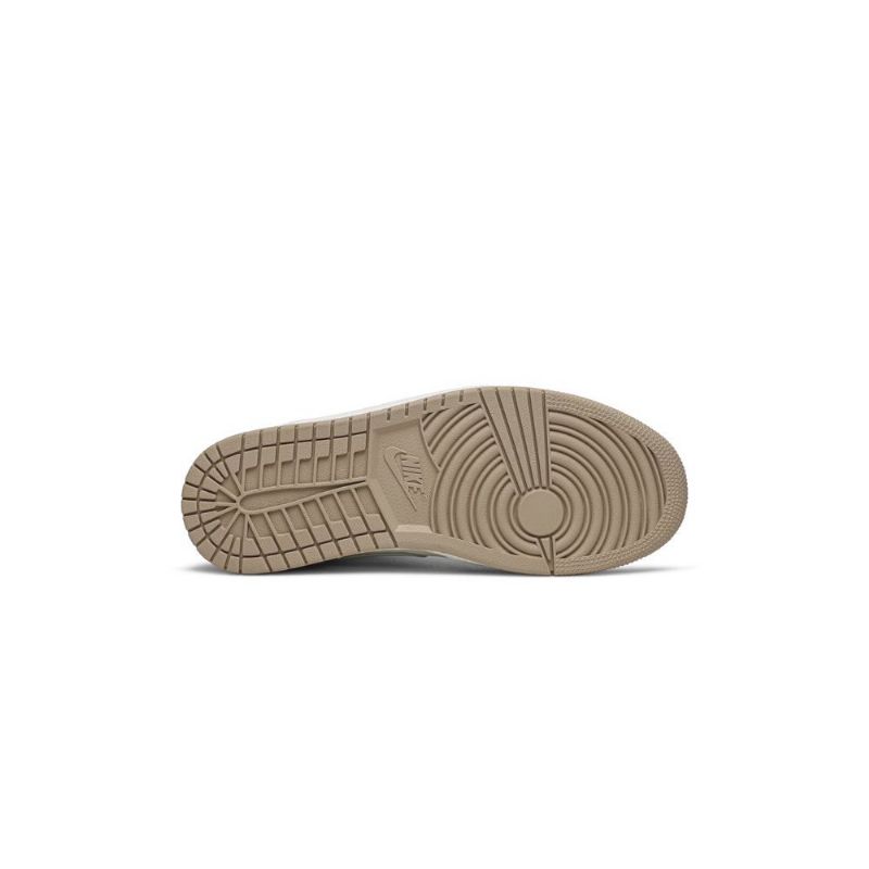 Air Jordan 1 Mid Hvid Grå Sko Herre