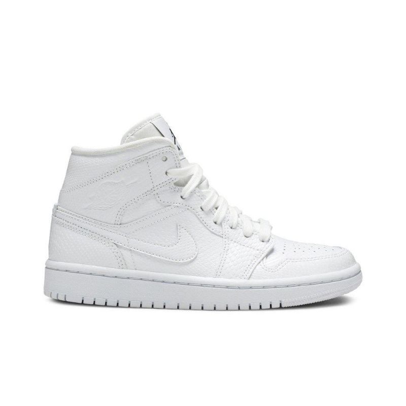 Air Jordan 1 Mid Hvid Sko Dame