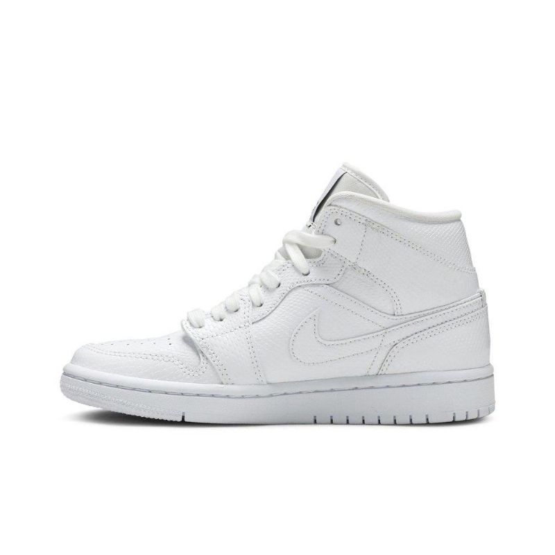 Air Jordan 1 Mid Hvid Sko Dame