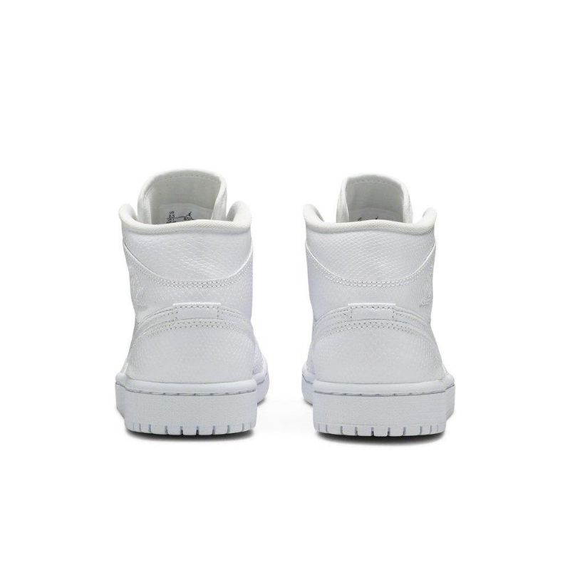 Air Jordan 1 Mid Hvid Sko Dame