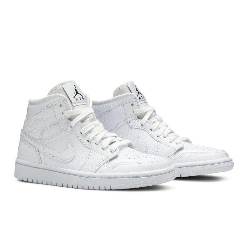 Air Jordan 1 Mid Hvid Sko Dame