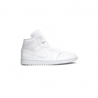 Air Jordan 1 Mid Hvid Sko Dame