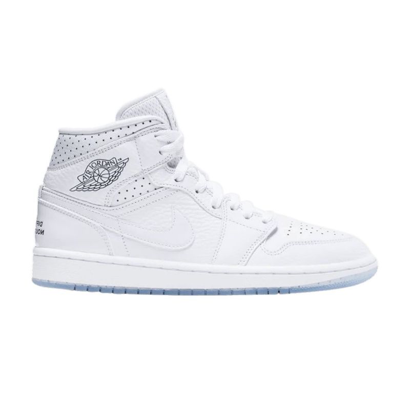 Air Jordan 1 Mid Hvid Sko Dame
