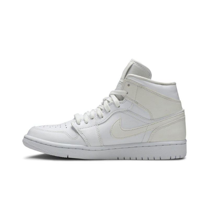 Air Jordan 1 Mid Hvid Sko Dame