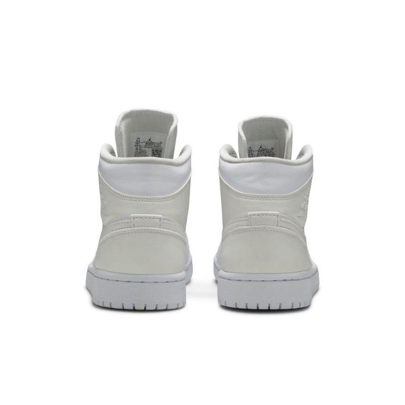Air Jordan 1 Mid Hvid Sko Dame