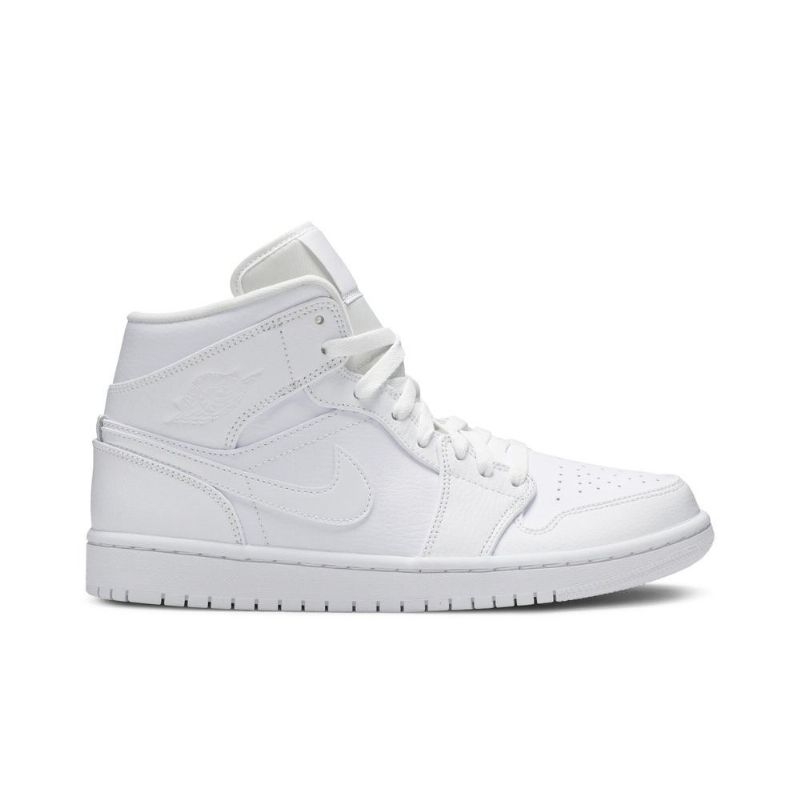Air Jordan 1 Mid Hvid Sko Herre