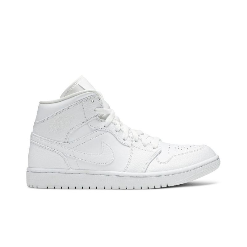Air Jordan 1 Mid Hvid Sko Herre