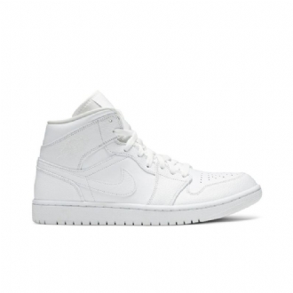Air Jordan 1 Mid Hvid Sko Herre