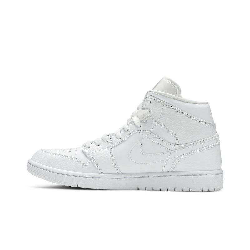 Air Jordan 1 Mid Hvid Sko Herre