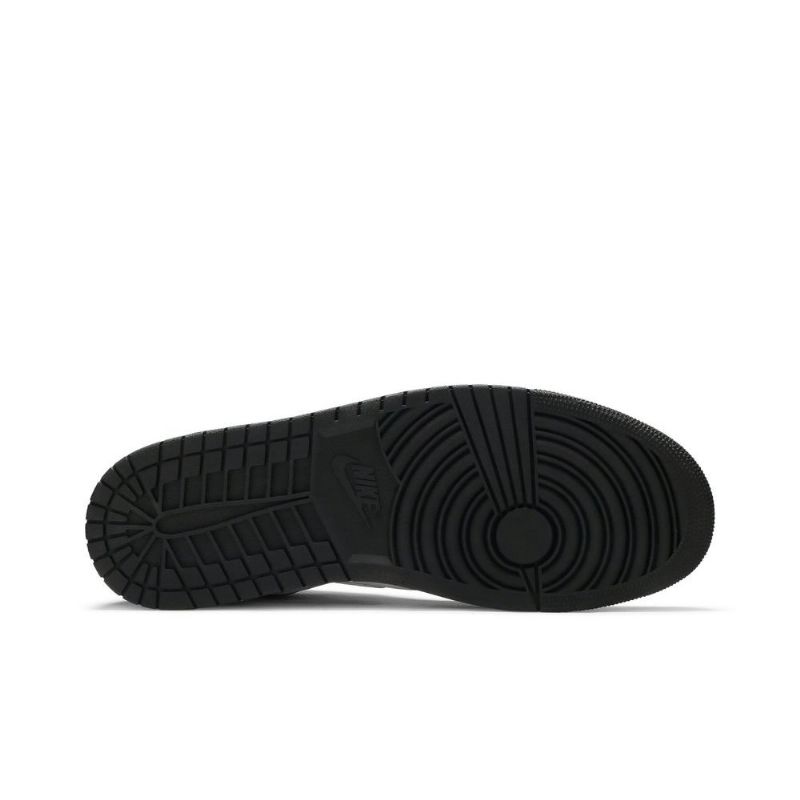 Air Jordan 1 Mid Hvid Sort Blå Sko Herre