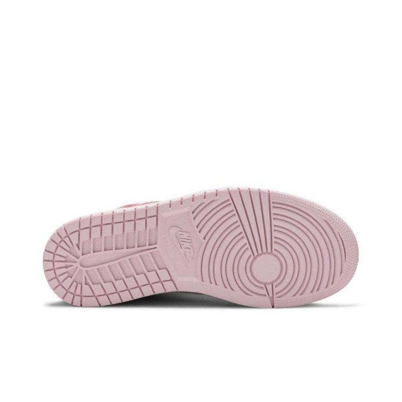 Air Jordan 1 Mid Lyserød Hvid Sko Dame