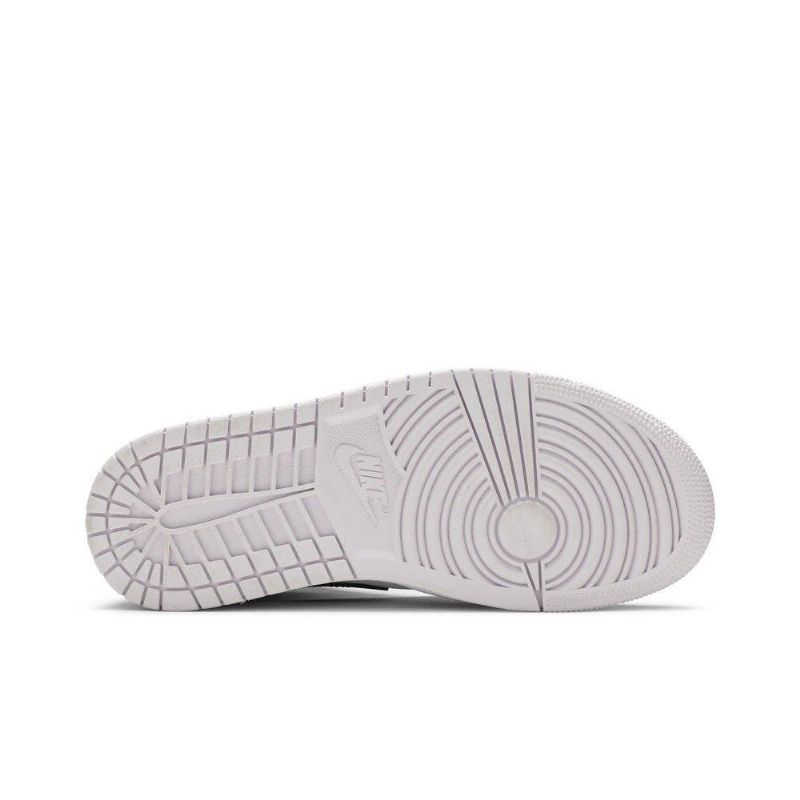 Air Jordan 1 Mid Lyserød Hvid Sort Sko Dame